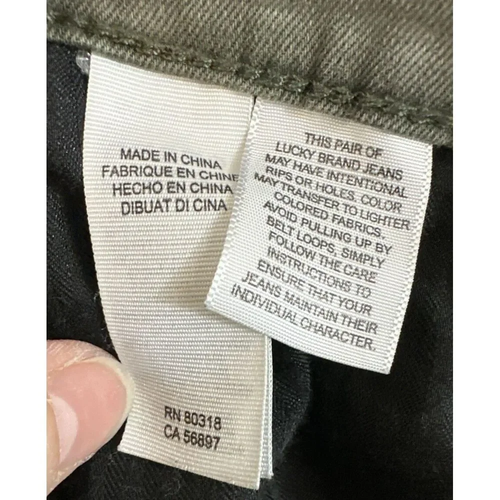 Lucky Brand Jeans Women' 4/27 (28x29) Brooke Legging Camo Mid Rise Stretch Denim - Picture 6 of 16